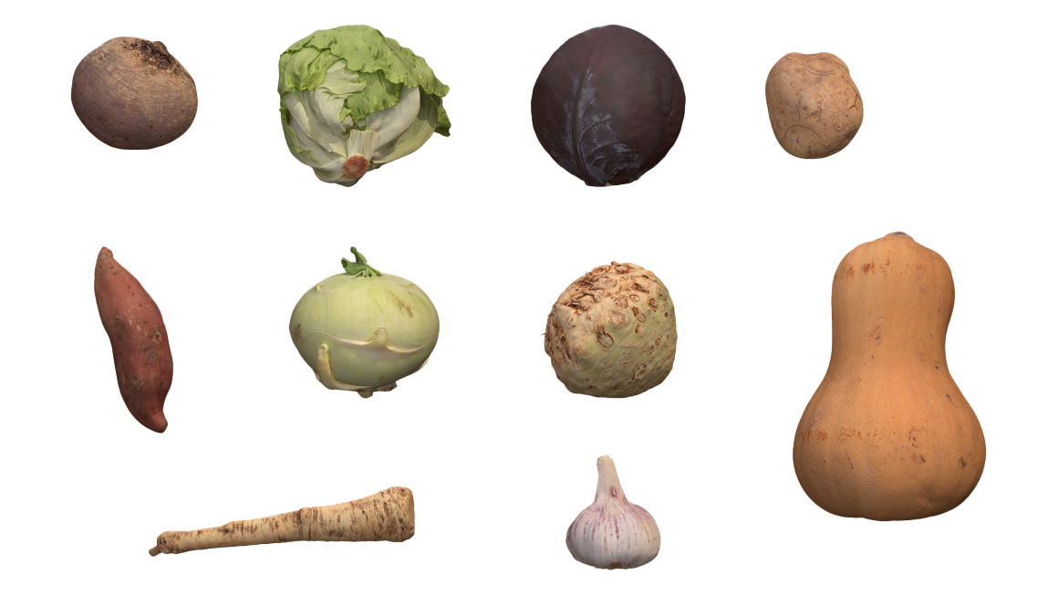 Vegetables scans